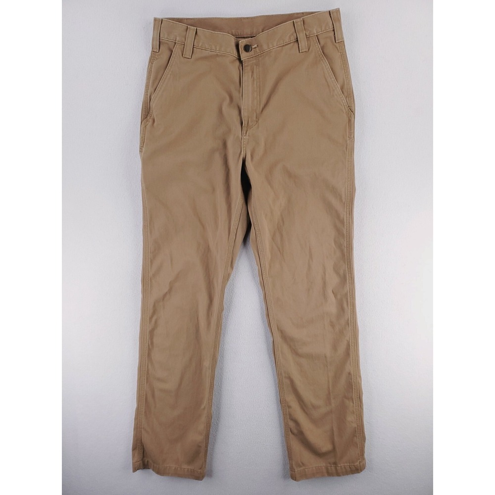 Carhartt Pants Mens 34x34 Khaki Cargo Utility Workwear Relaxed Straight‎ Outdoor